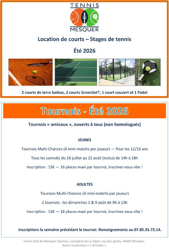 Tournois jeunes multi chances