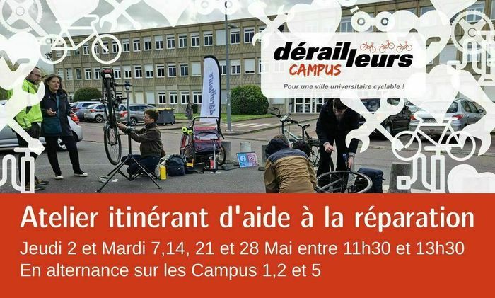 Dérailleurs Campus - Atelier itinérant d'aide à la réparation