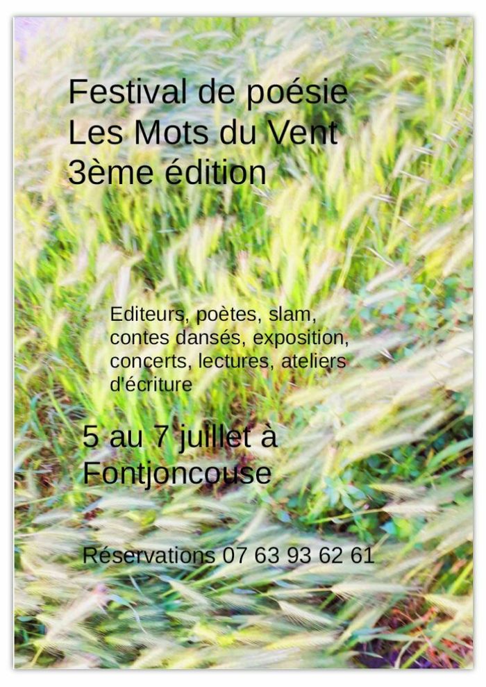 Festival De Poésie : Les Mots Du Vent - 3ème Edition