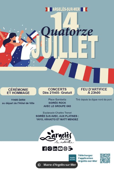 Fête nationale - Défilé, concerts, feu d'artifice