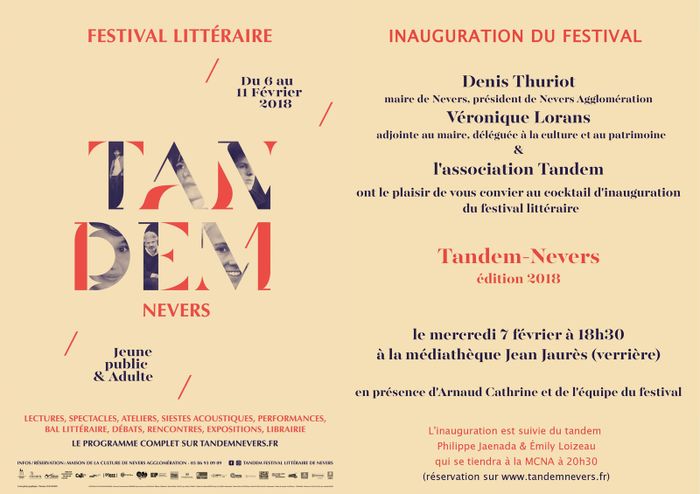 Inauguration du festival Tandem-Nevers 2018
