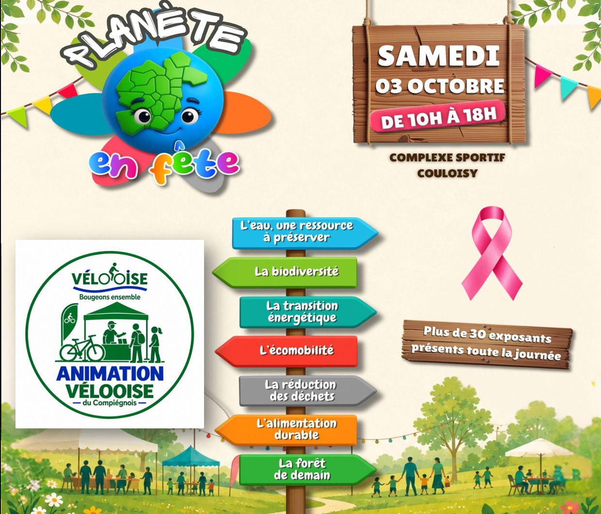 đ VĂ©lOOise sera prĂ©sente à « PlanĂšte en fĂȘte » Ă Couloisy - Samedi 3 octobre 2026 !