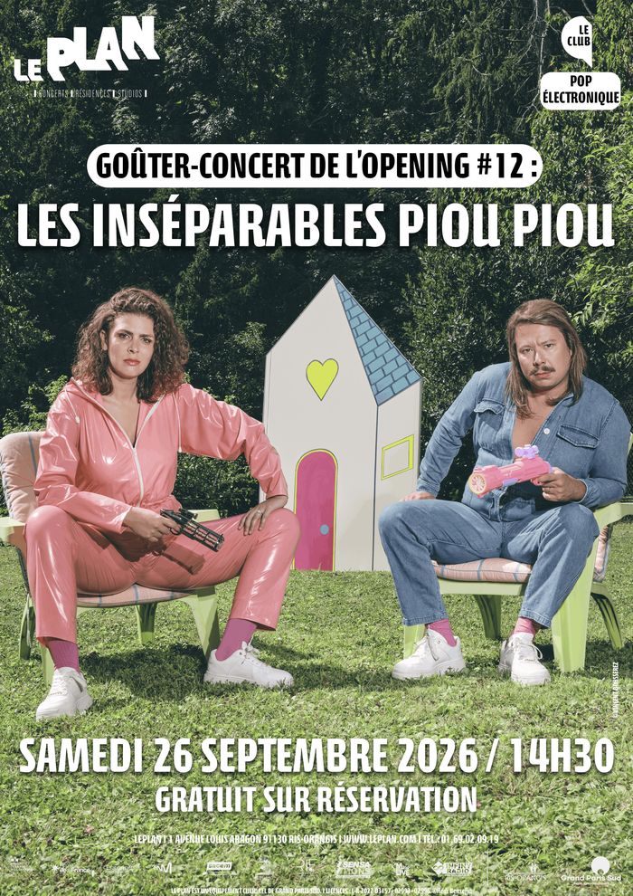 À l’occasion du goûter-concert de l’OPENING #12, Les Inséparables Piou Piou débarquent au Plan avec leur univers pop feel good et fait maison.
