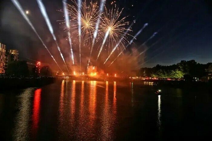 Feu d’artifice du 14 juillet à Nantes