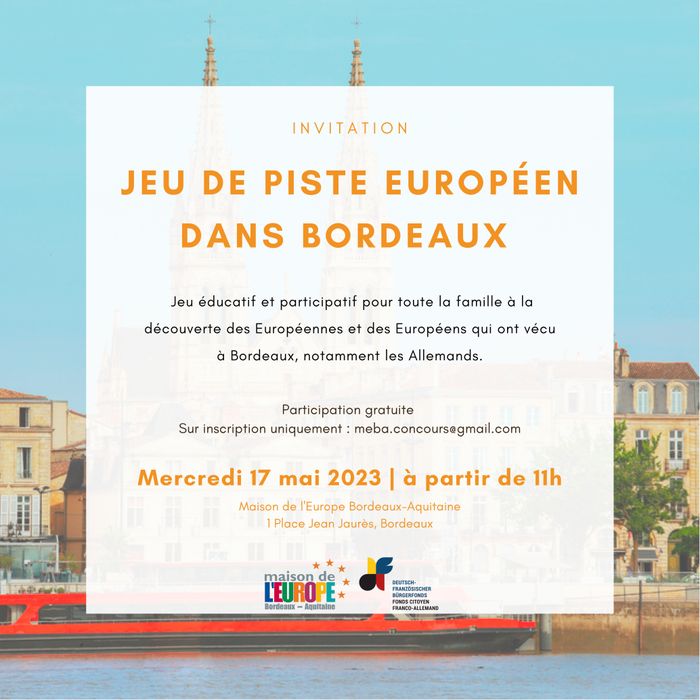 Jeu de piste européen dans Bordeaux