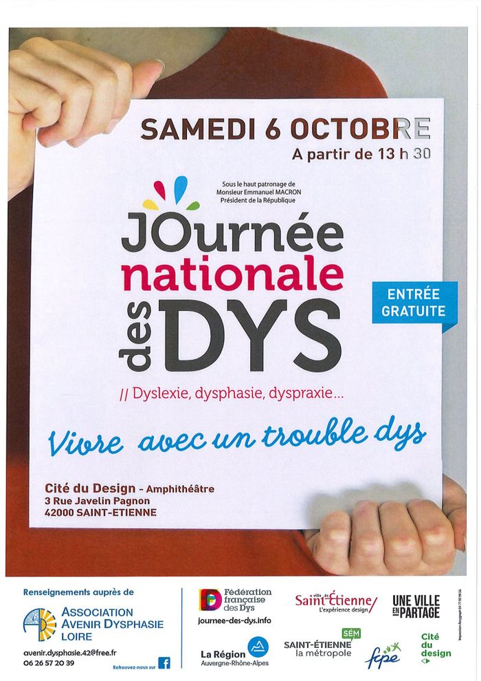 (journée solidaire) Vivre avec un trouble DYS, dans le cadre de la 12ème journée nationale des DYS