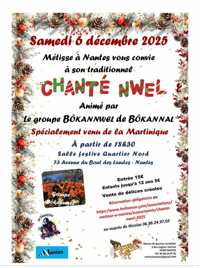 Chanté nwel de Métisse à Nanted