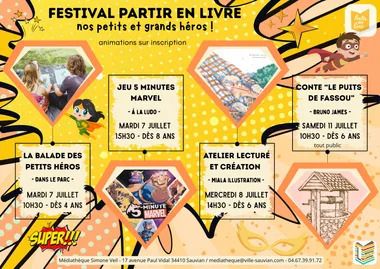 Partir en livre – Nos petits et grands héros