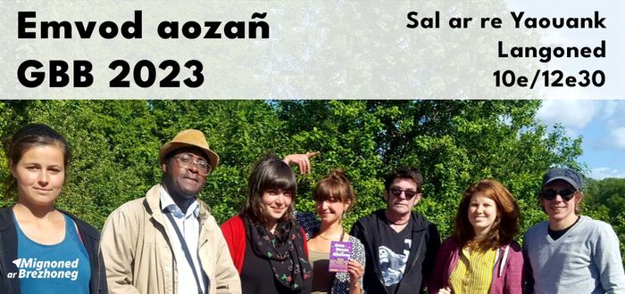 Emvod kelaouiñ hag aozañ GBB 2023