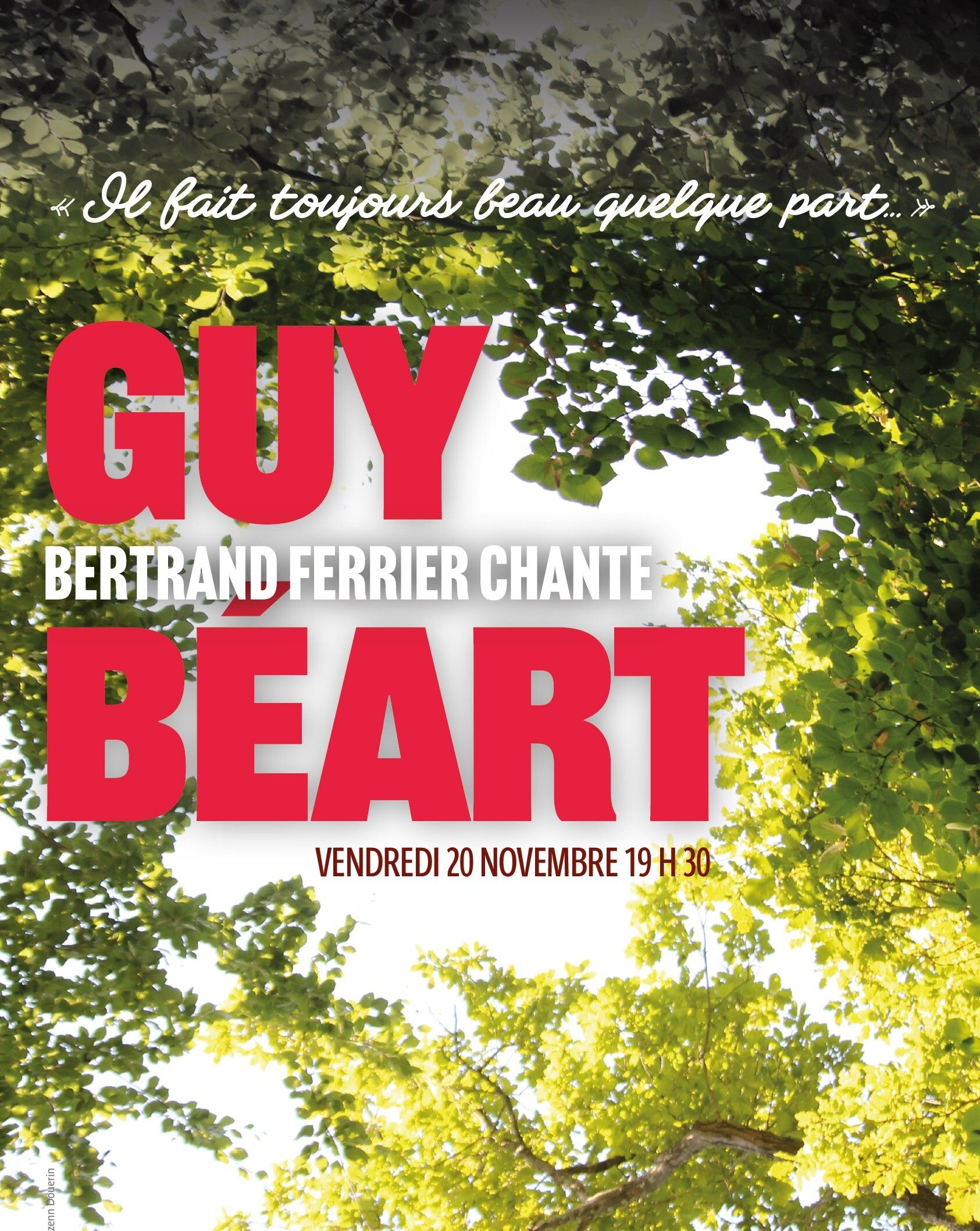 « Il fait toujours beau quelque part… » Bertrand Ferrier chante Guy Béart
