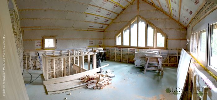 Visite d’une rénovation environnementale avec une surélévation bois