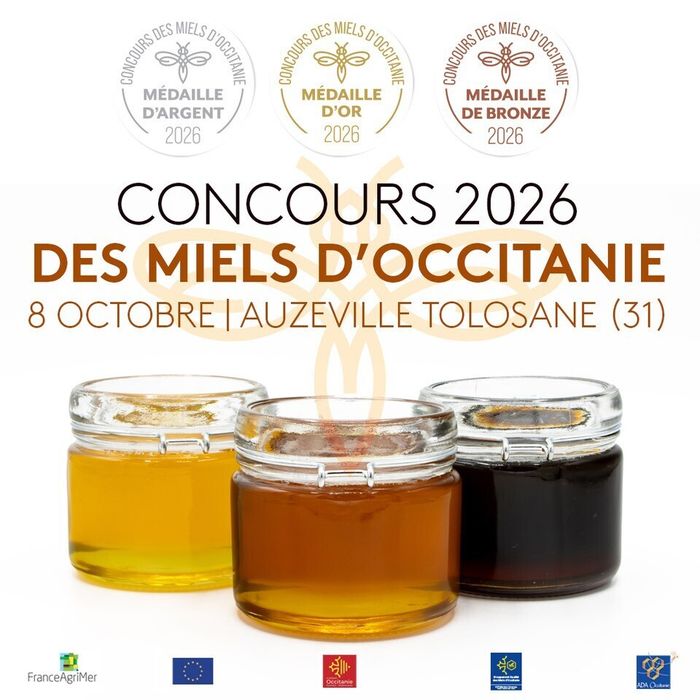 Affiche — Concours des miels d'Occitanie