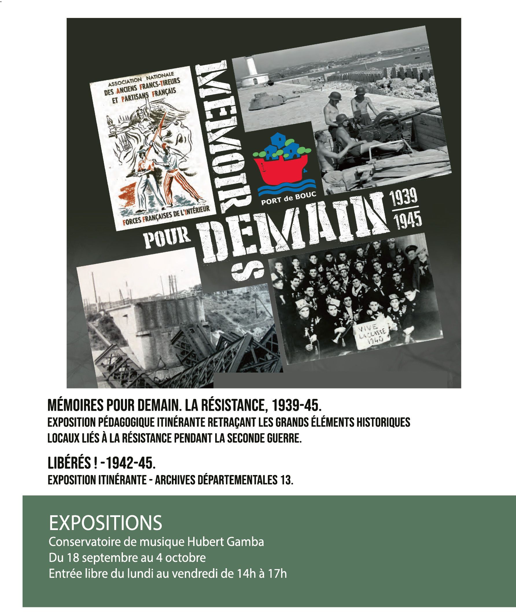 Exposition Mémoires pour demain, la Résistance, 1939-45
