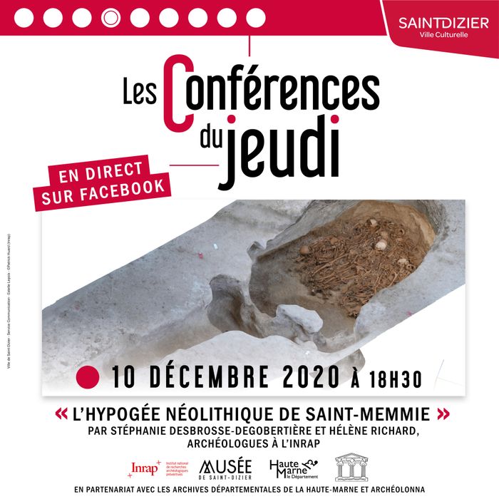Conférence en direct ! L'hypogée néolithique de Saint-Memmie