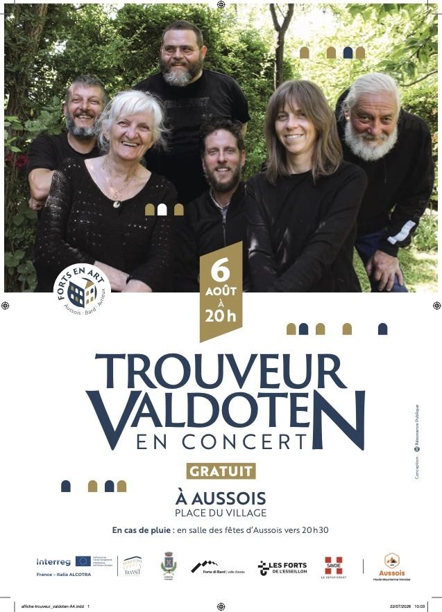 Concert de Trouveur Valdotèn sur la place du Village