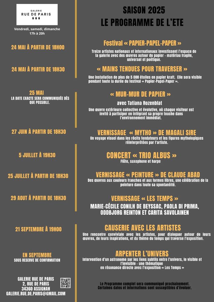 Expo " Les temps"