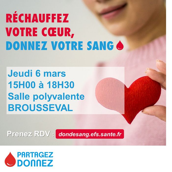 Don du sang à Brousseval