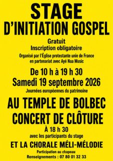 Stage d'initiation de chants gospel et concert de clôture avec la chorale Méli-Mélodie 76