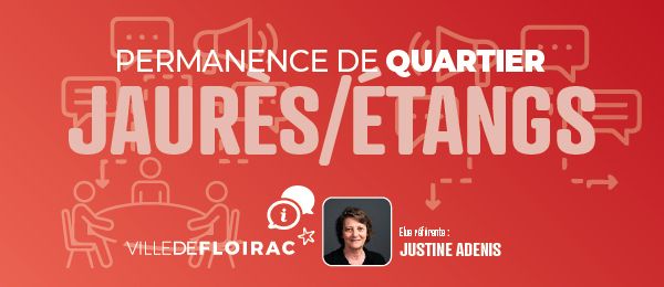 Etangs/Jaurès : Permanence élue de quartier