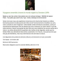 Balade contée au domaine de Lupia