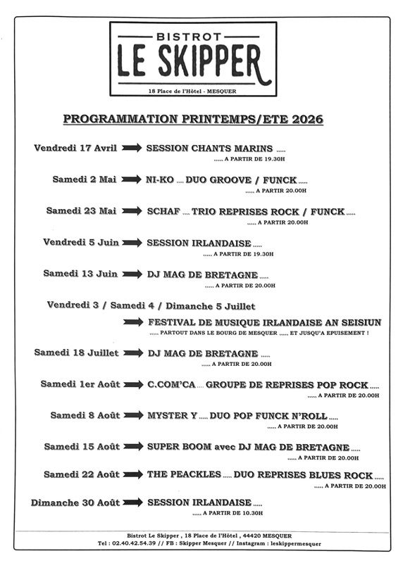 Affiche — Concert de The Peackles