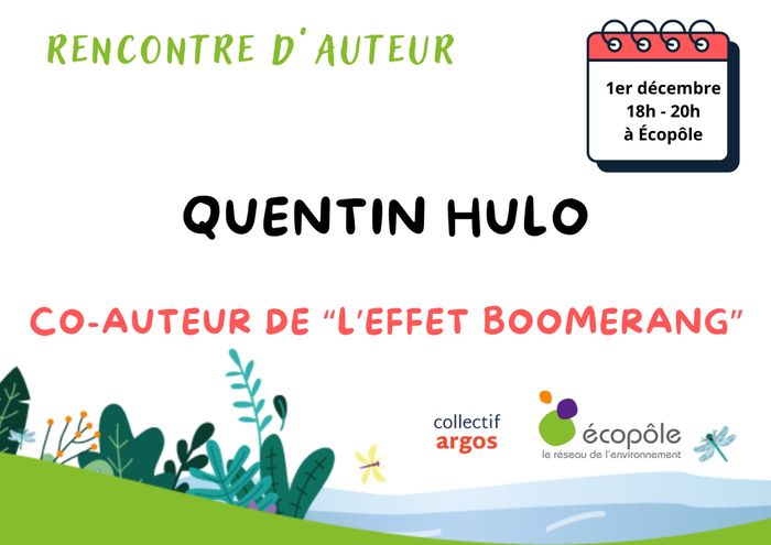 Rencontre avec l'auteur Quentin Hulo