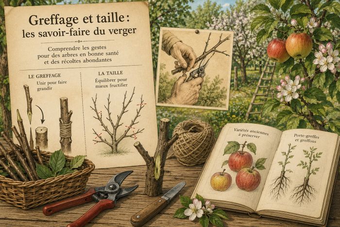 Démonstration : les gestes anciens du verger, greffage et taille des arbres fruitiers
