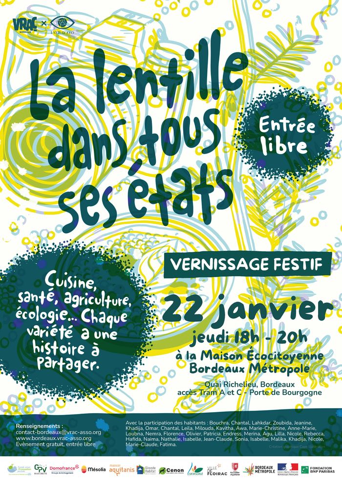 LA LENTILLE DANS TOUS SES ÉTATS AVEC VRAC BORDEAUX
Du 21 janvier au 28 mars 2026