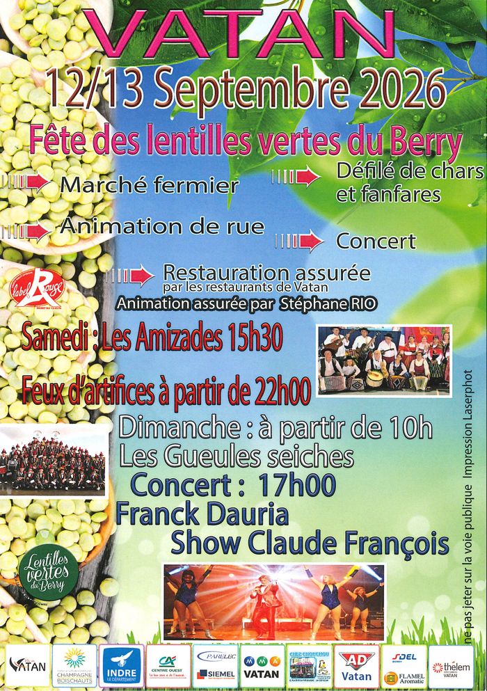 Affiche — Fête de la lentille verte du Berry
