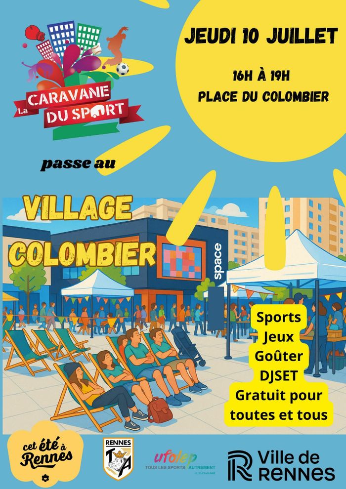 Visuel de l'événement Caravane du sport au village Colombier