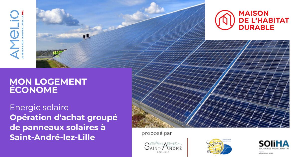 Opération achat groupé de panneaux solaires à Saint-André-lez-Lille