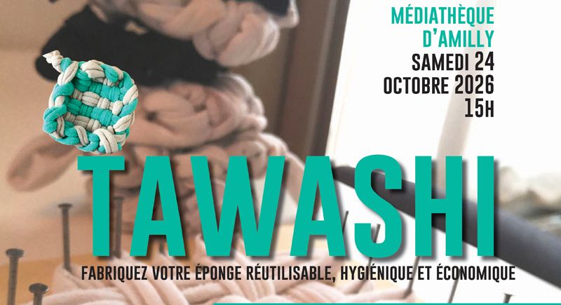 Atelier écologique avec le SMIRTOM à la médiathèque - Fabrication de TAWASHI