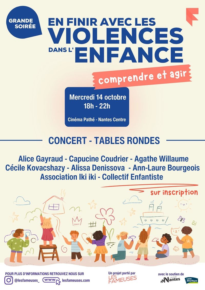 Grande soirée Enfance – En finir avec les violences dans l'enfance. Comprendre et agir