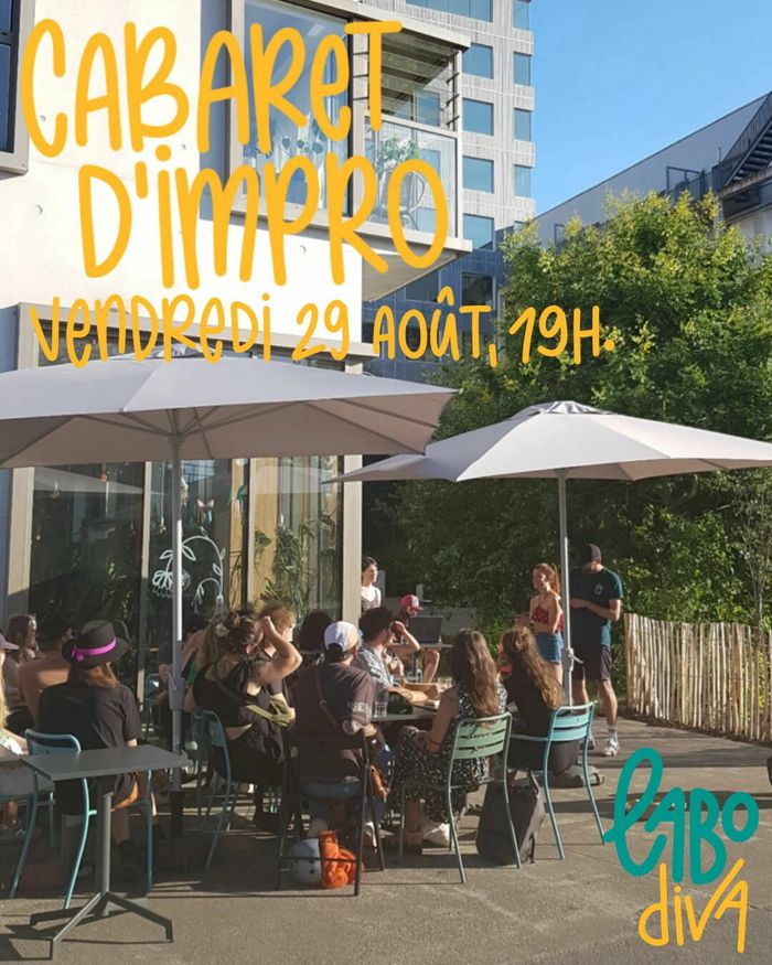 Cabaret d'impro sur la terrasse du Labo Diva