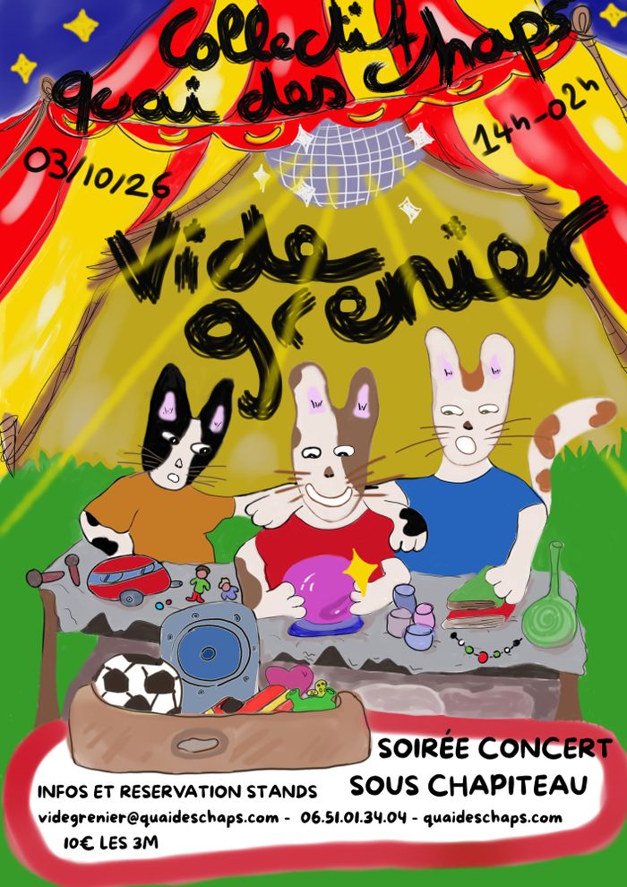 Vide-grenier à Quai des Chaps