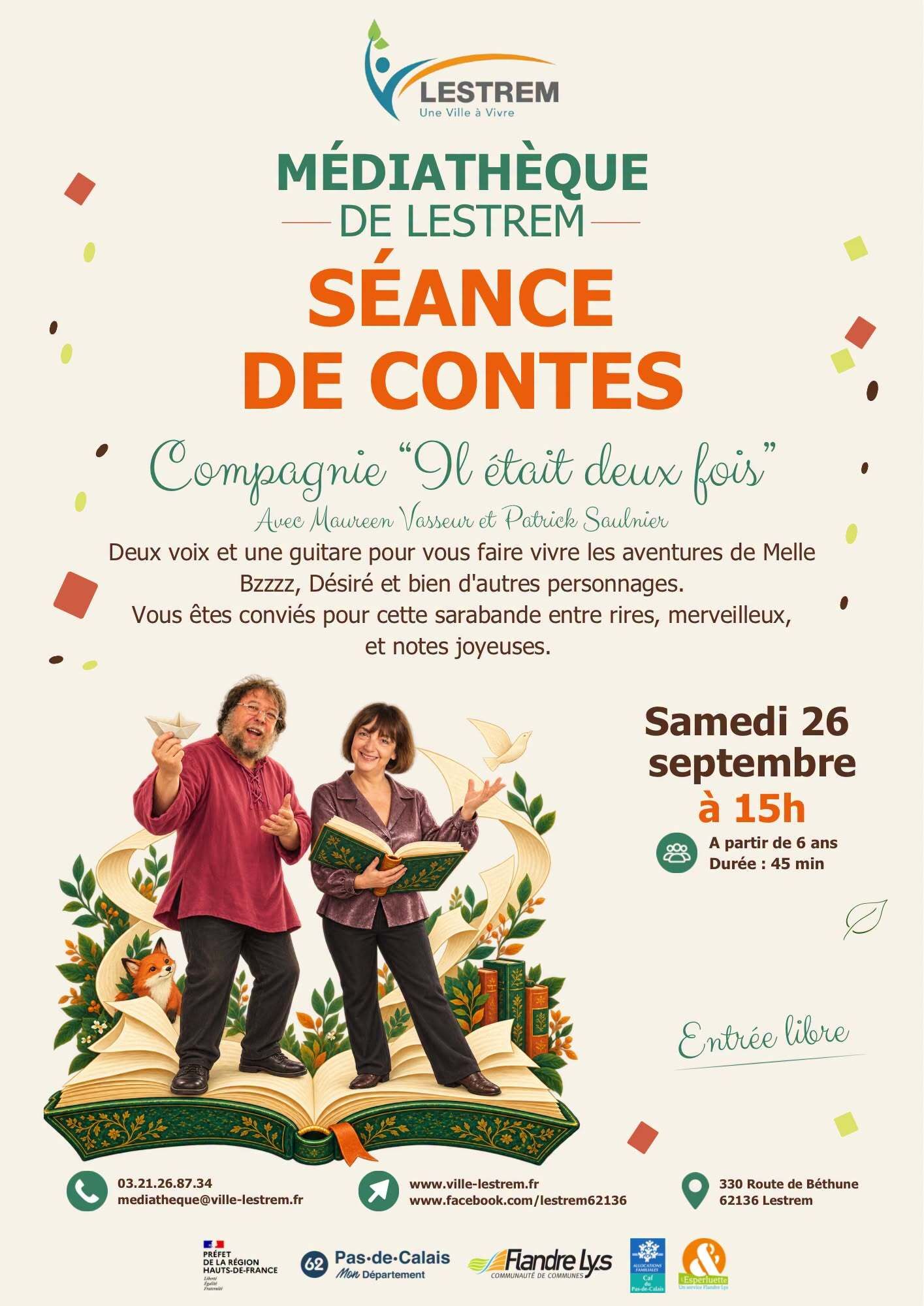 Inauguration Médiathèque de Lestrem