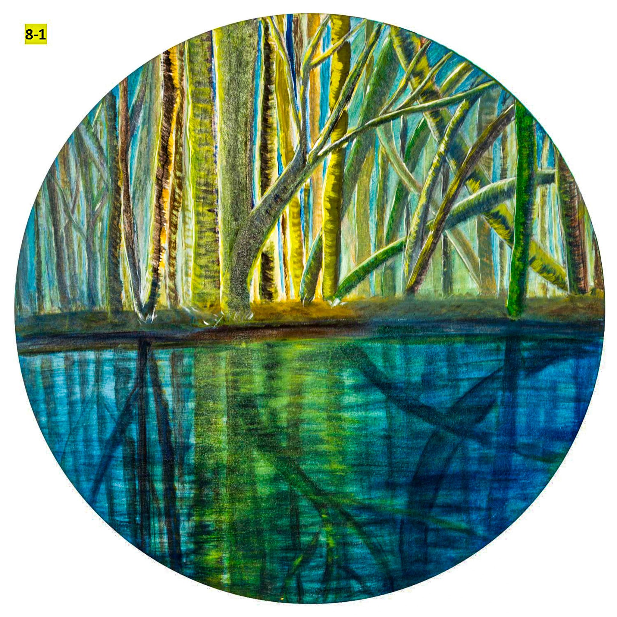Visite libre de l’exposition artistique « Tout en rond » de Véronique Fanti - Peinture sur Tondo
