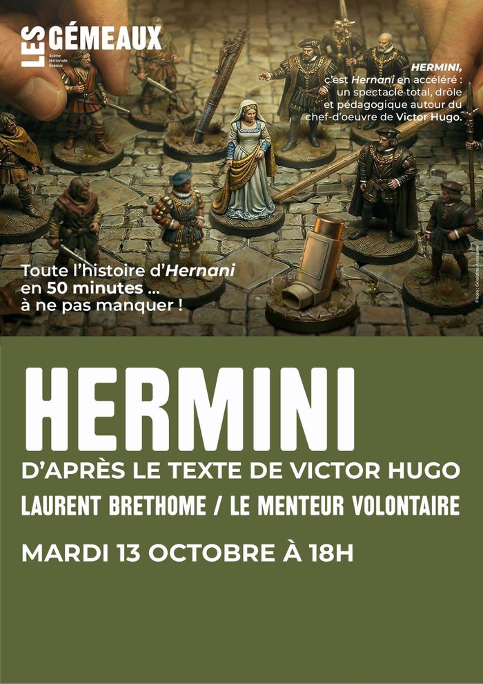 HerMINI revisite le classique de Victor Hugo dans un format court, ludique et captivant, en mettant en lumière l'histoire d'amour impossible entre Doña Sol et Hernani - 13 octobre 2026