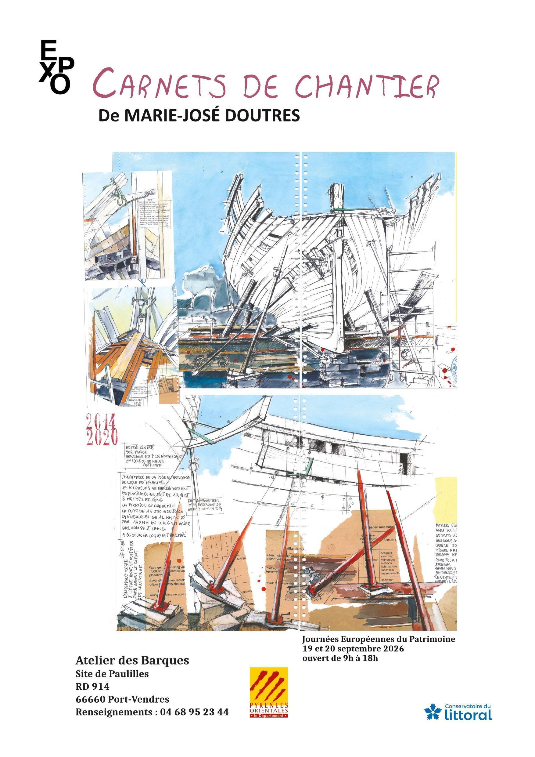 "Carnets de chantier du pailebot Miguel Caldentey" de Marie-José Doutres