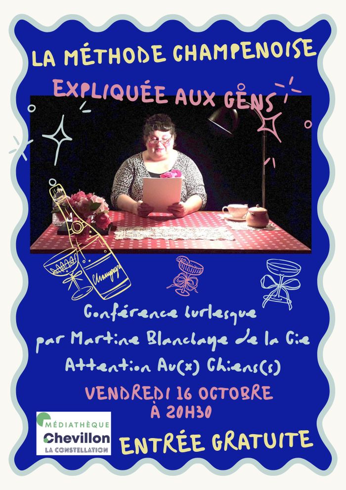 Martine Blancbaye, présente " La méthode champenoise expliquée aux gens"