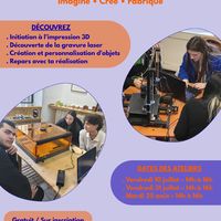 C'est le début de l'atelier 3D et gravure cet été !