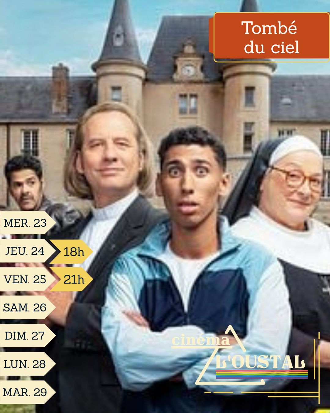 Tombé du ciel, comedy, 1h32