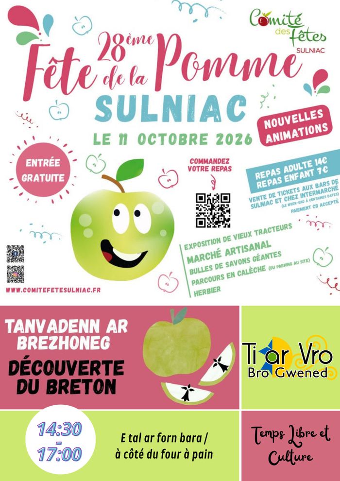 Le dimanche, venez découvrir quelques mots de breton avec Ti ar Vro Bro Gwened, de 14h30 à 17h, à côté du four à pain!