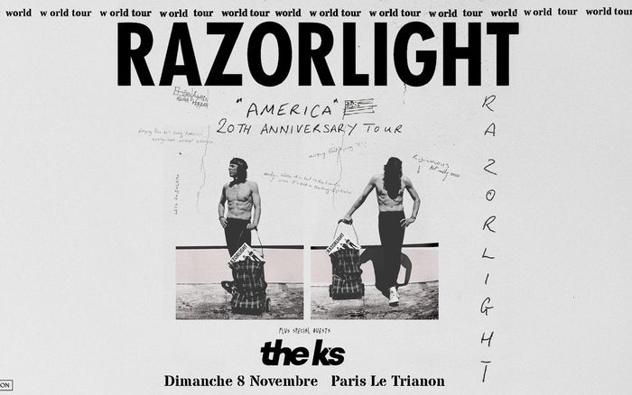 Visuel du concert : Take Me Out : Razorlight + The K's en concert à Paris !