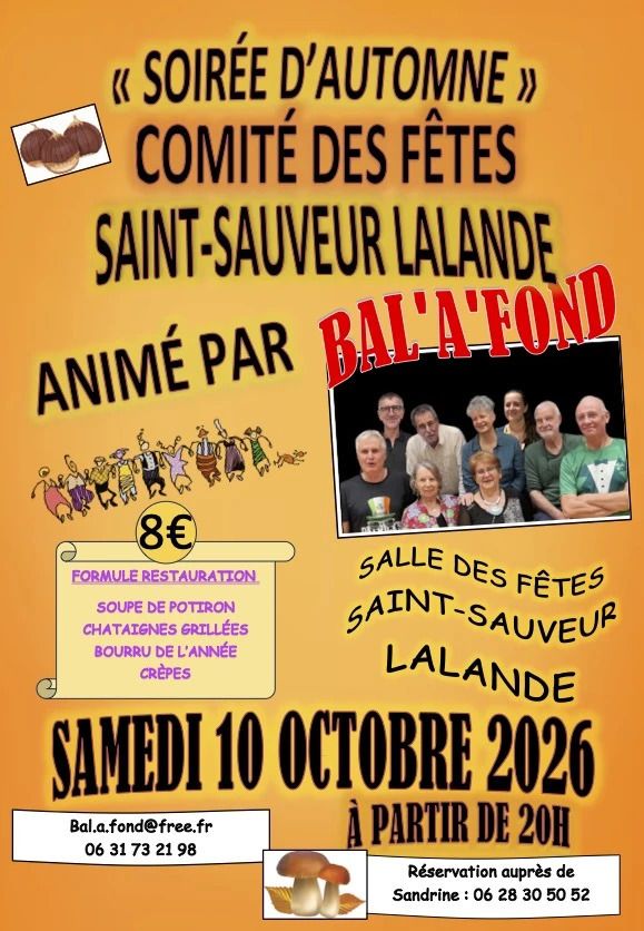 Affiche — Soirée d'Automne