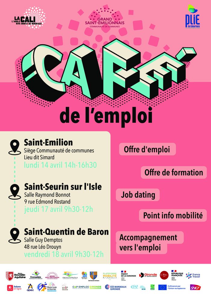 les Cafés de l’Emploi sont de retour pour vous aider à trouver un emploi ou une formation près de chez vous !