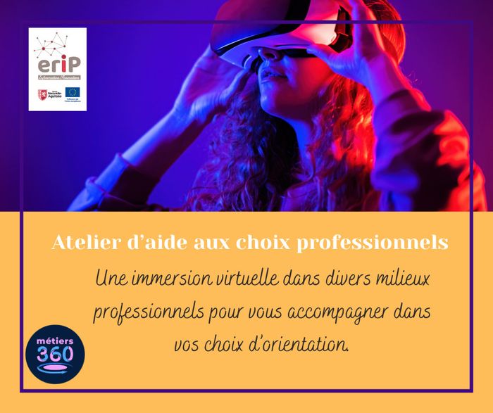 Découverte de métiers à travers les casques de réalité virtuelle