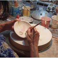 Atelier découverte d'émaillage sur céramique