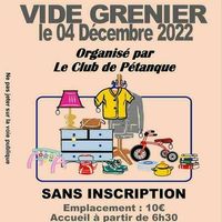 Vide Grenier association Club de pétanque
