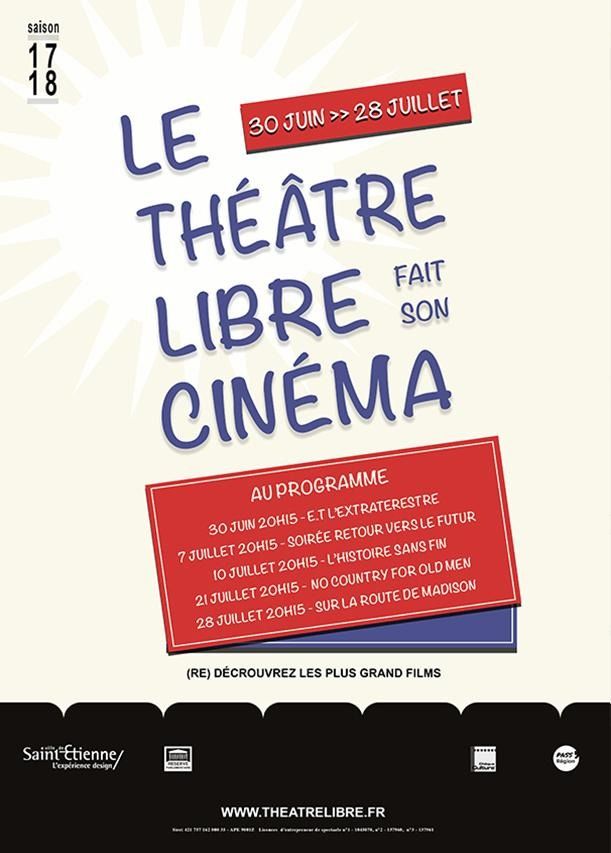 (projections) LE THEATRE LIBRE fait son CINEMA, (re)découvrez les plus grands films de l’histoire du cinéma.